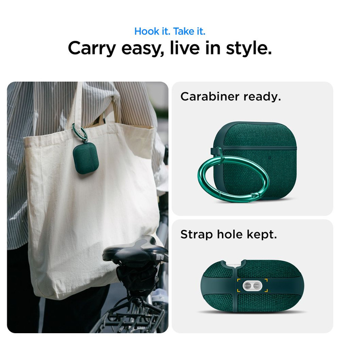 ETUI SPIGEN AIRPODS PRO 3 URBAN FIT MIDNIGHT GREEN