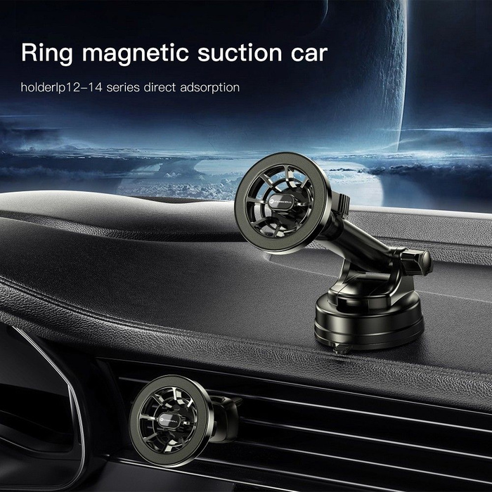 FORCELL F-Grip PrecisionX uchwyt samochodowy do szyby/deski/kratki kompatybilny z MagSafe czarny