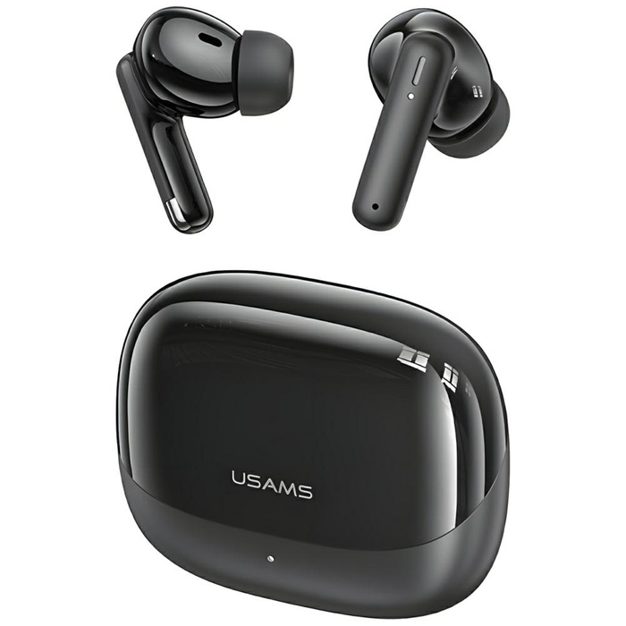 USAMS Słuchawki Bluetooth 5.3 IF27 bezprzewodowe douszne czarny/black