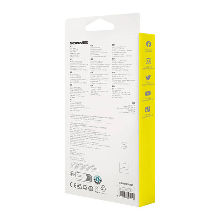 Kabel szybko ładujący Baseus USB-C do USB-C Habitat Series 100W, 1m (zielony)