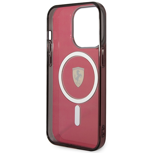 Etui Ferrari FEHMP14XURKR iPhone 14 Pro Max 6.7" czerwony/red hardcase Translucent Magsafe Case