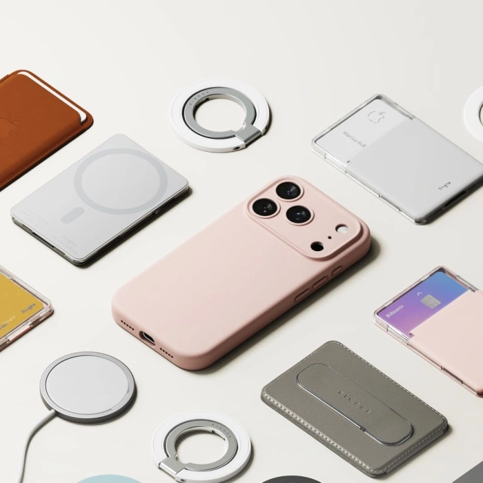 RINGKE SILICONE MAGNETIC MAGSAFE IPHONE 17 PRO PINK SAND