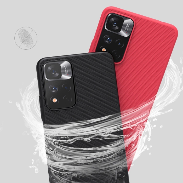 Nillkin Super Frosted Shield Pro wytrzymałe etui pokrowiec Xiaomi Redmi Note 11 Pro+ 5G czarny
