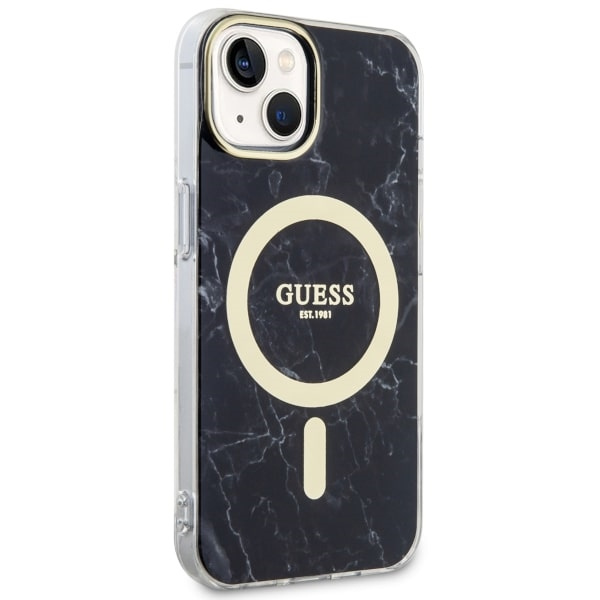 Etui Guess GUHMP14MPCUMAK iPhone 14 Plus 6.7" czarny/black hardcase Marble MagSafe Case