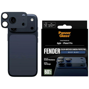 Szkło hartowane na obiektyw PanzerGlass  Fender Camera Protector do iPhone 17 Pro niebieski