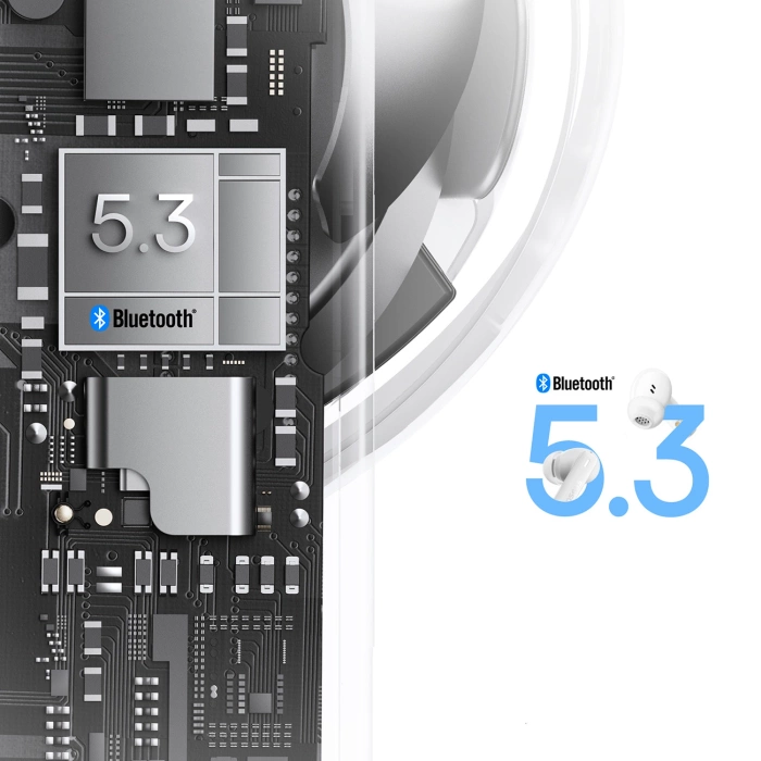 BASEUS słuchawki bezprzewodowe bluetooth TWS E19 białe