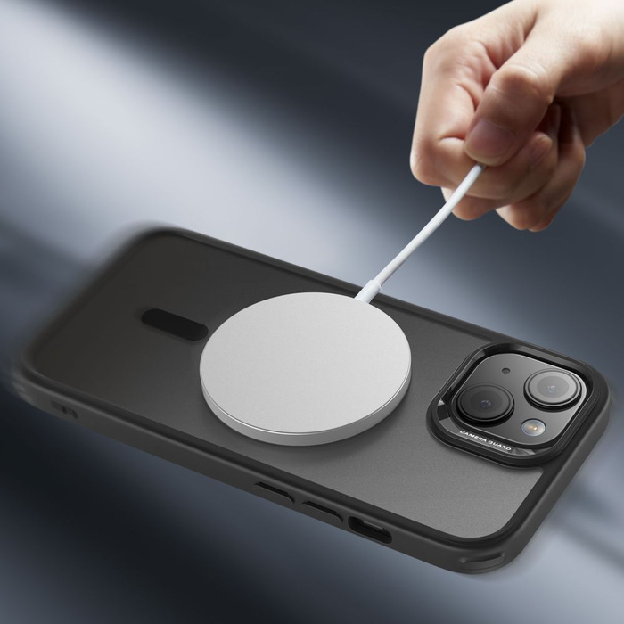 Etui Esr Ch Halolock Magsafe iPhone 15 Frosted Black Case