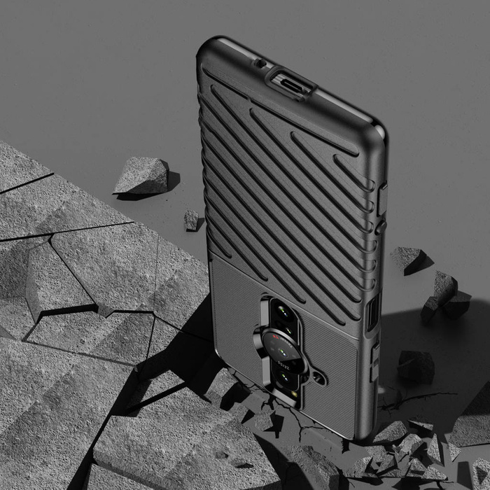 Thunder Case elastyczne pancerne etui pokrowiec Sony Xperia Pro-I czarny