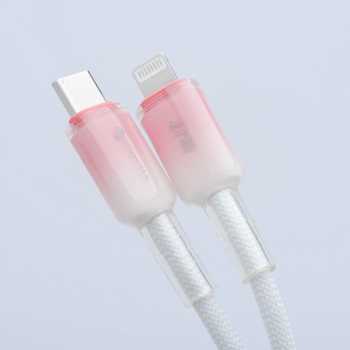 Kabel USB C do Lightning Forcell F-Energy PD 3A 27W Gradient 1 m C356 biały