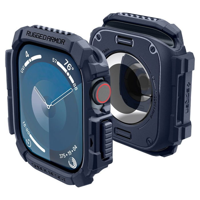 ETUI SPIGEN RUGGED ARMOR APPLE WATCH 10 (46 MM) NAVY BLUE