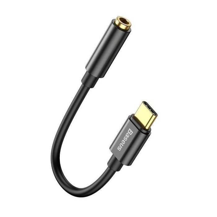 Przejściówka BASEUS Adapter Audio USB-C Mini Jack 3,5mm L54 Czarny