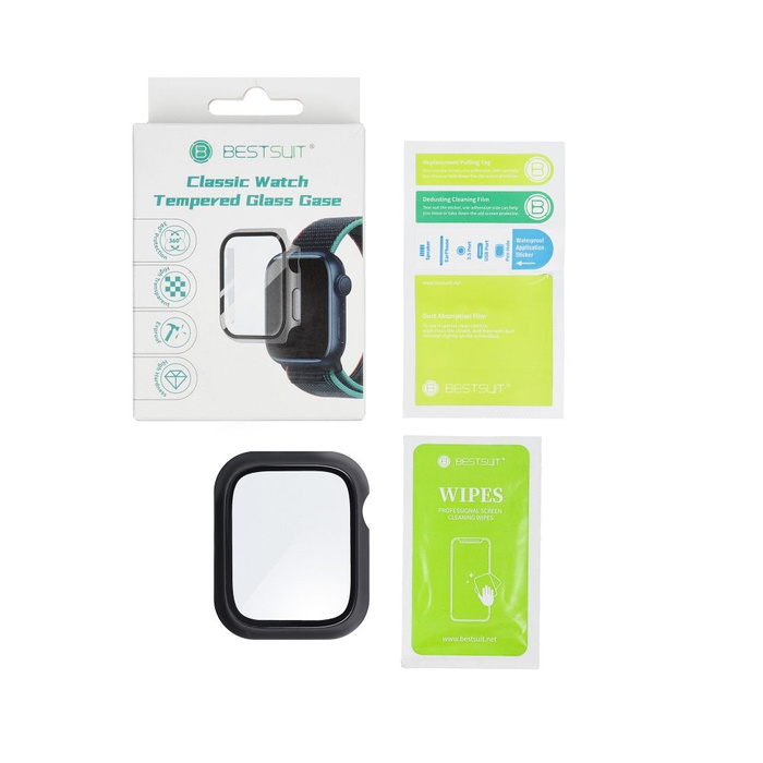 Futerał ochronny ze szkłem Bestsuit Flexible do Apple Watch Ultra/Ultra 2/Ultra 3 49mm - czarny
