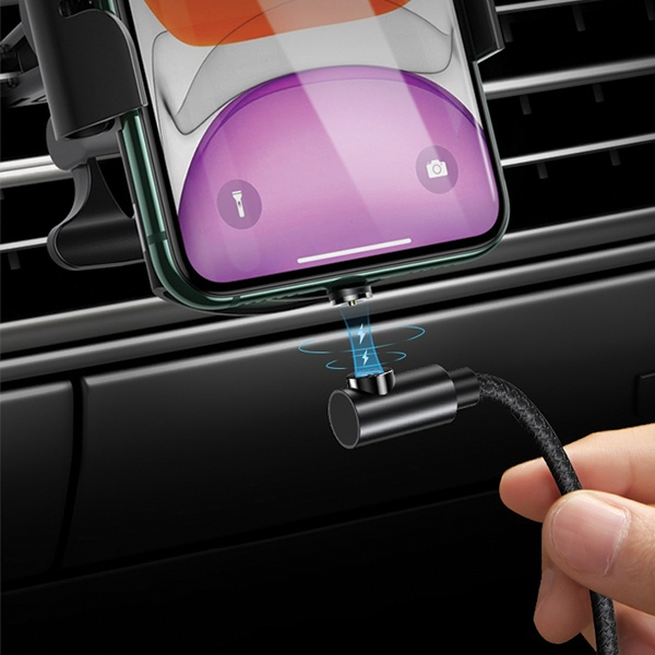 Kabel Kątowy Magnetyczny USAMS MicroUSB 1m Czerwony