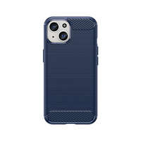Etui Elastyczne etui wzór karbon do iPhone 15 Carbon Case - niebieskie Case