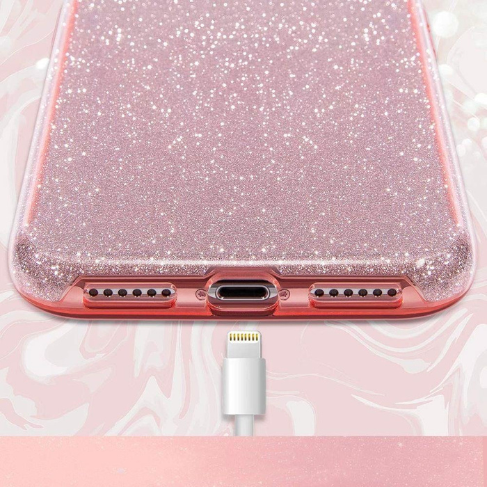 Etui TECH-PROTECT Glitter Shine Samsung Galaxy A51 Rose Gold Różowe Case