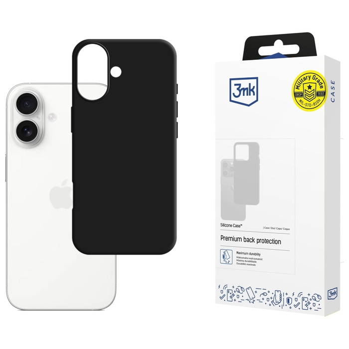 Etui 3MK iPhone 17 Silicone Case czarny