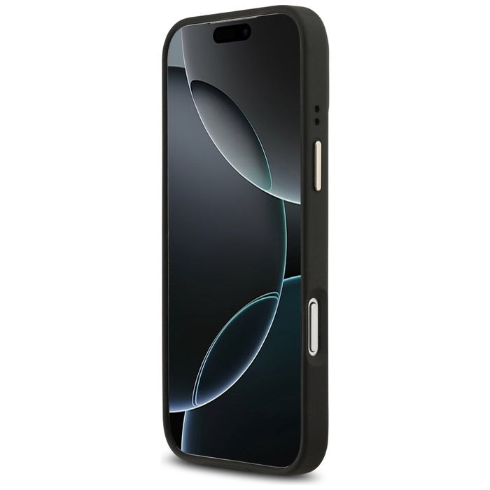 Etui Guess Peony Hot Stamp MagSafe do    iPhone 17 Pro Max czarny