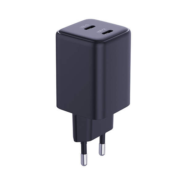 3MK Hyper Charger PD 45W ład. sieć. czarna/black + 2x USB-C Cables