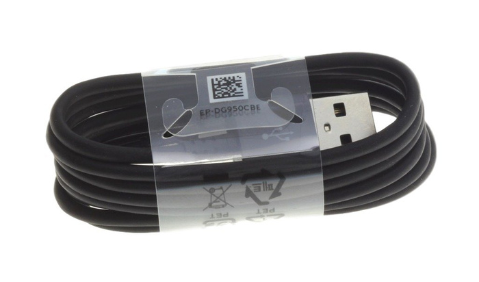 Kabel SAMSUNG Galaxy S8 S9 USB-C ORYGINALNY EP-DG950CBE Czarny