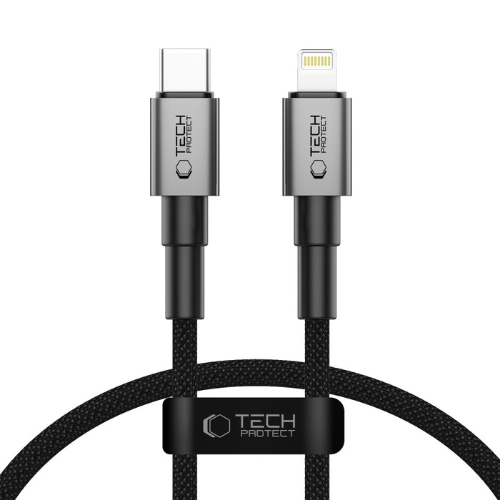 Kabel TECH-PROTECT ULTRABOOST DNA LIGHTNING CABLE PD27W/3A 25CM IRON GREY