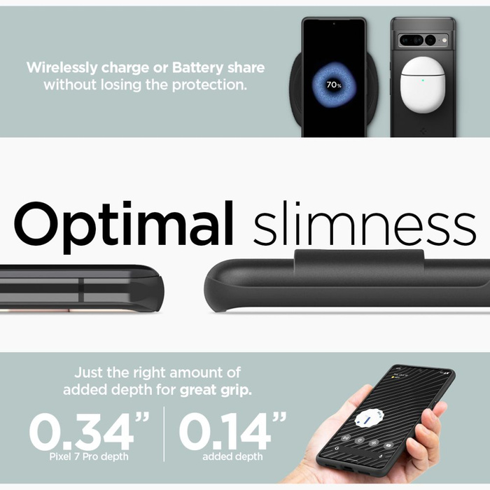 Etui Spigen Thin Fit Google Pixel 7 Pro Etui Black