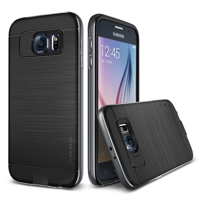 Etui Samsung Galaxy S6 VERUS Iron Shield Titanium Jak Spigen SGP Pokrowiec