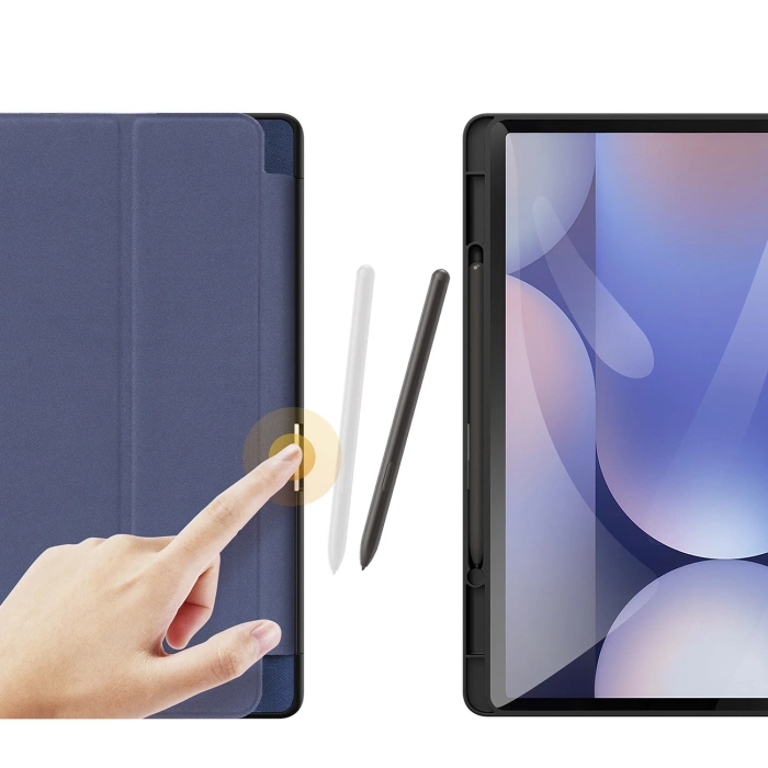 Etui Dux Ducis Domo na Samsung Galaxy Tab S10 Plus/S9 Plus/S9 FE Plus - niebieskie