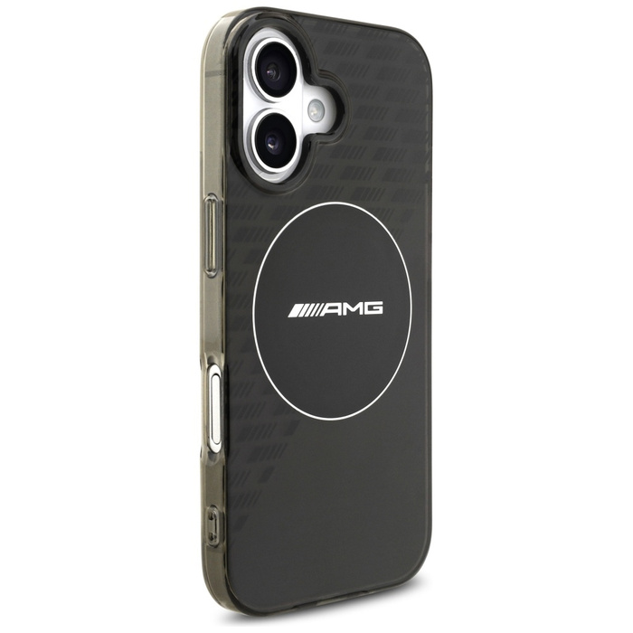 Etui AMG Double Layer Transparent        Smocked MagSafe do iPhone 17 czarny