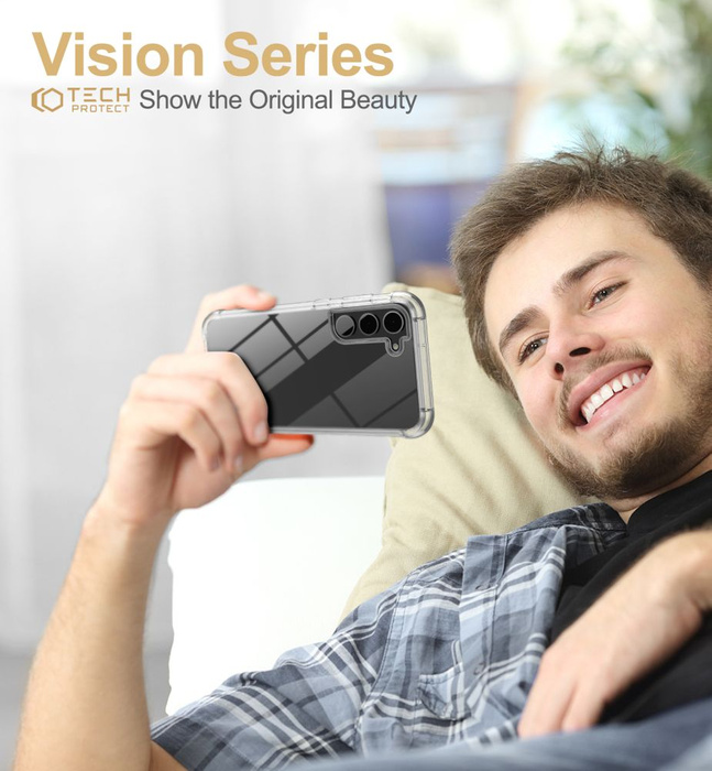 Etui Tech-protect Kevlar Galaxy S23 Plus Clear Case