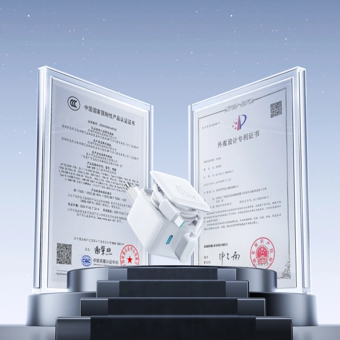 Ładowarka sieciowa Joyroom JR-TCL05 45W GaN z organizerem na kabel - biała