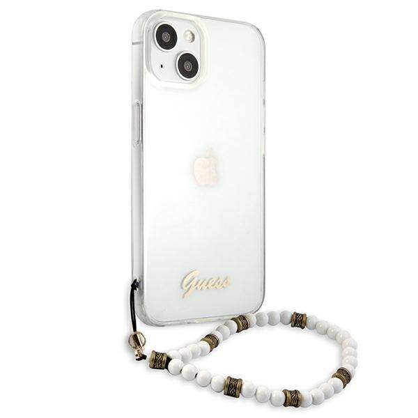 Etui GUESS Apple iPhone 13 Mini White Pearl Bezbarwny Hardcase
