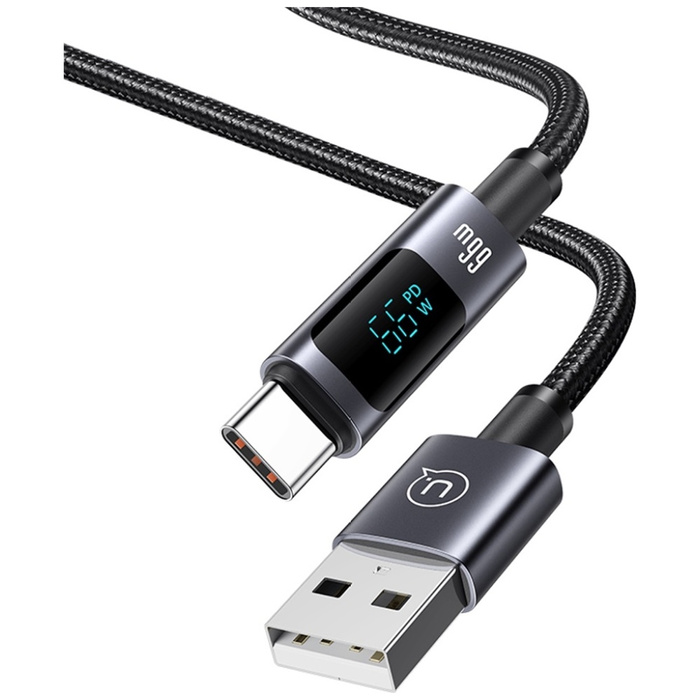 Kabel USAMS Sufeng Series 66W 6A Fast Charging USB-C do USB-A 1.2m US-SJ673 Matowy