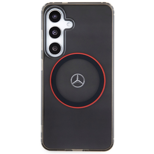 Etui Mercedes MEHMS24S23HUORK Galaxy S24 S921 czarny/black hardcase Double Layer W/ Red MagSafe Case