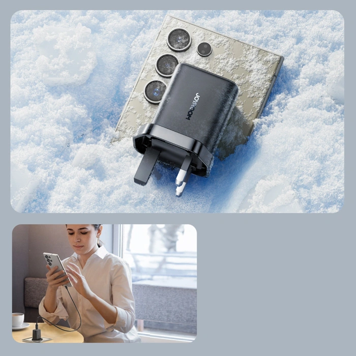 Ładowarka sieciowa Joyroom JR-TCF23 25W z kablem USB-C 1m - czarna