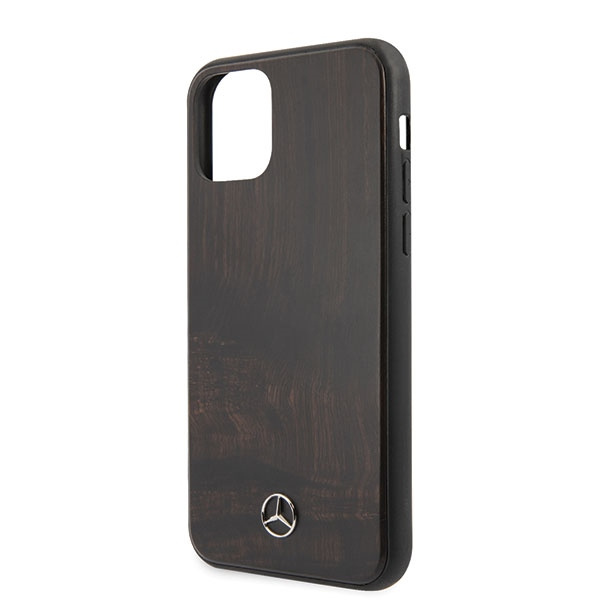 Etui MERCEDES Apple iPhone 11 Pro Max Wood Line Rosewood Brązowy Case