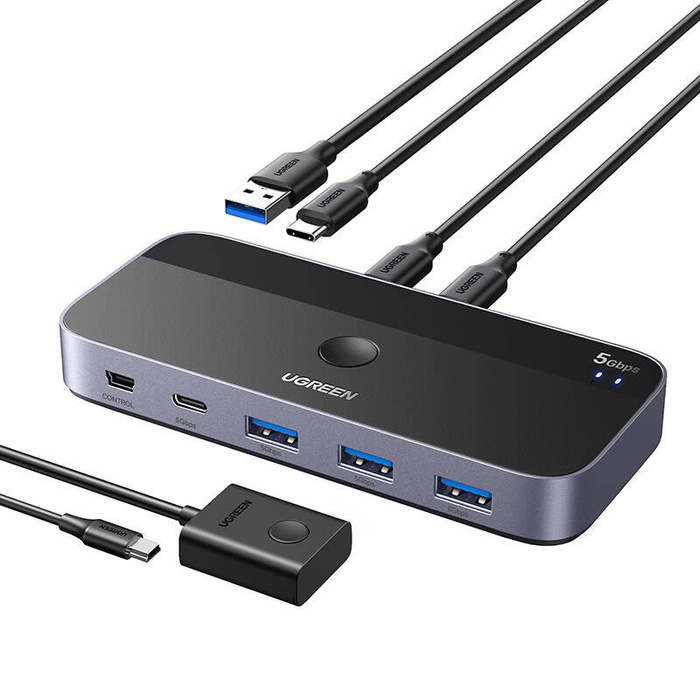 Przełącznik switch USB 3.0 Ugreen CM687