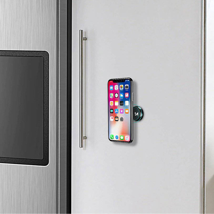 Wozinsky samoprzylepny magnetyczny uchwyt samochodowy na deskę rozdzielczą czarny (WMH-02)