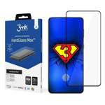 Szkło Hartowane 3MK Samsung Galaxy S21 Ultra G998 FullScreen HardGlass Max Czarny Glass