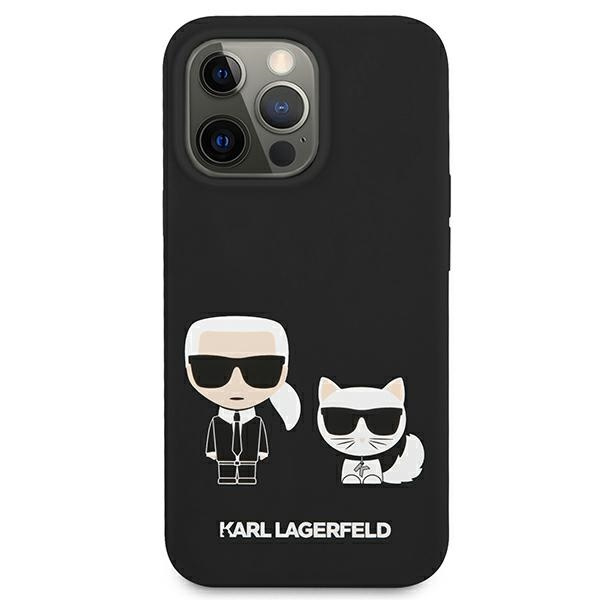 Etui KARL LAGERFELD Apple iPhone 13 Pro Silicone Karl & Choupette Czarny Hardcase