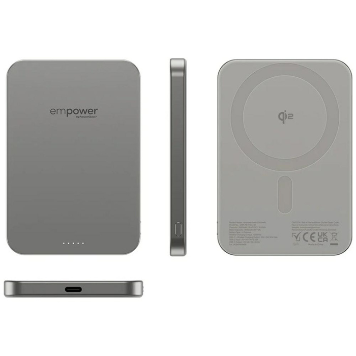 Powerbank empower by PanzerGlass Bank    5000mAh tytanowy