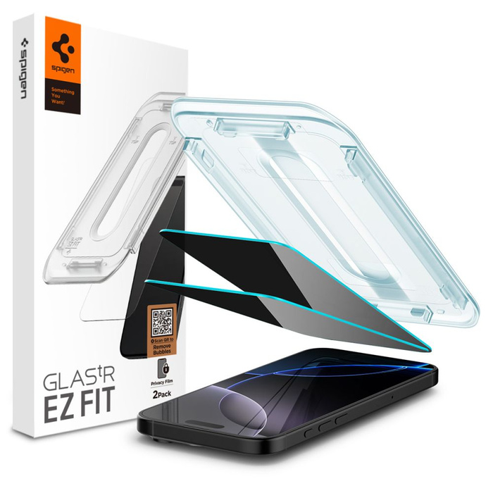 SZKŁO PRYWATYZUJĄCE SPIGEN GLAS.TR ”EZ FIT” 2-PACK IPHONE 16 PRO PRIVACY