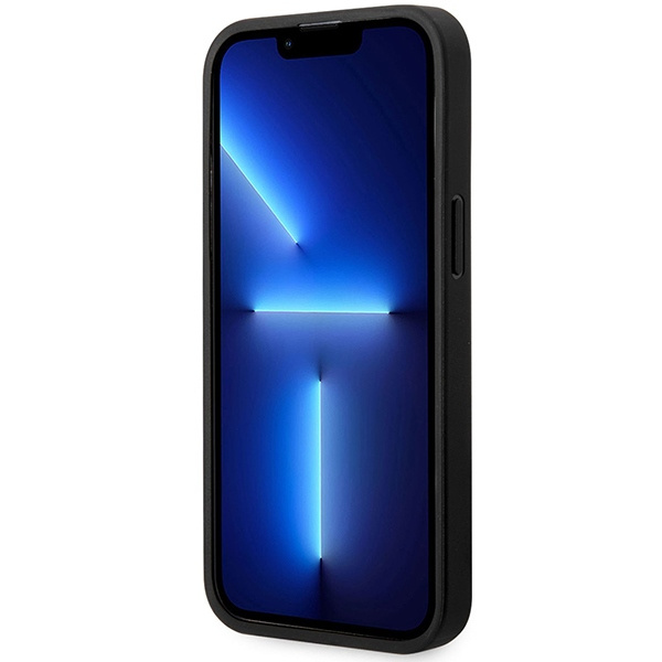 Etui BMW iPhone 14 Pro Max 6,7" czarny/black Leather Diamond Pattern MagSafe