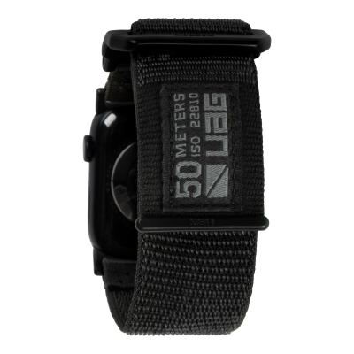 UAG Active - uniwersalny nylonowy pasek do Apple Watch 49mm/45mm/44mm/42mm (Apple Watch seria: 1-3 r.42, 4-8, SE, Ultra r.45) (graphite)