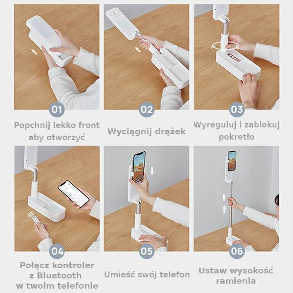 Lampa LED USAMS Multifunkcyjna Live Show Biały