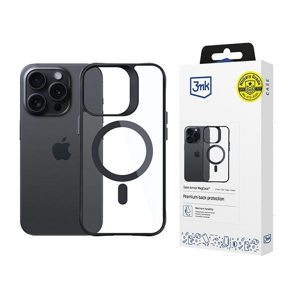 Etui 3MK Satin Armor MagCase iPhone 15 Pro Max 6.7"