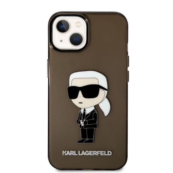 Etui KARL LAGERFELD Apple iPhone 14 Plus Ikonik Karl Lagerfeld Czarny Hardcase