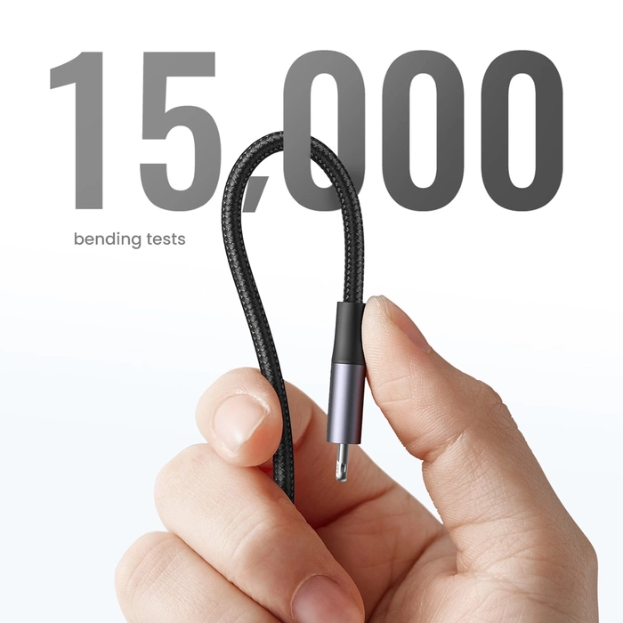 Ugreen kabel przewód MFI (Made For iPhone) USB Typ C - Lightning 3 A 1 m czarny (US304 60759)