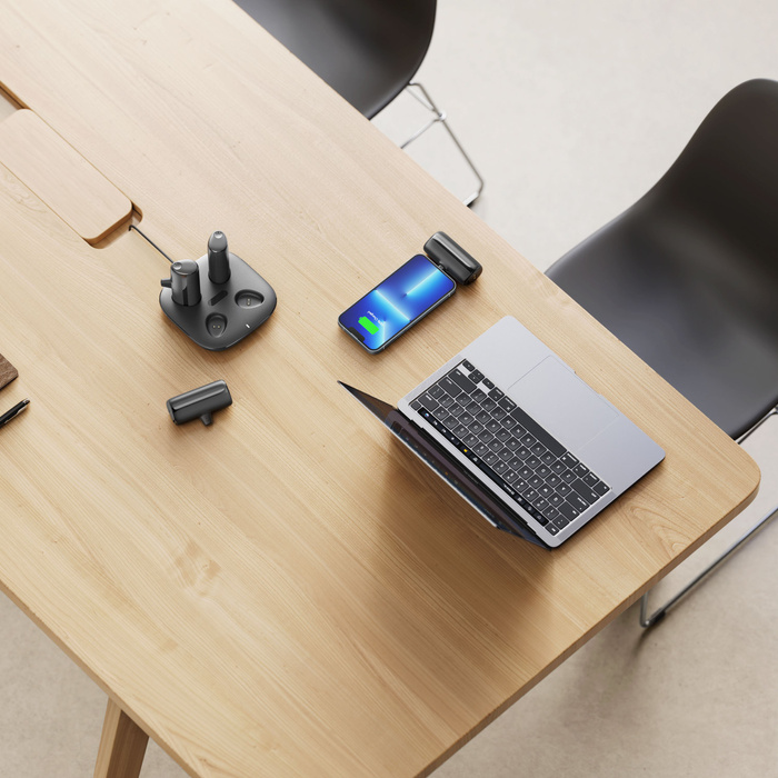 VEGER powerbank 20000 mAh zestaw powerbanków 4 x 5000 mAh Pogo czarny