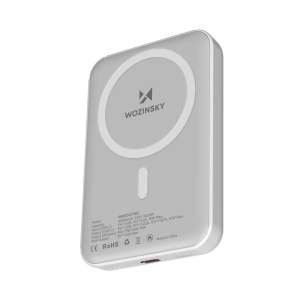 Powerbank magnetyczny Wozinsky WRW349YWS 10000 mAh - biały