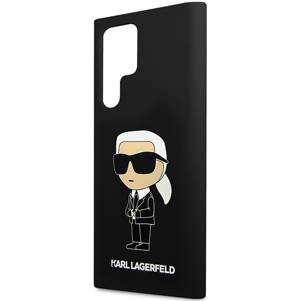 Etui Karl Lagerfeld KLHCS24LSNIKBCK S24 Ultra S928 hardcase czarny/black Silicone Ikonik Case
